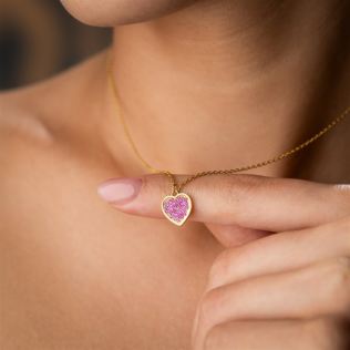 Heart Birthstone Necklace Product Image