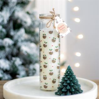 Christmas Pudding Scent Advent Tube Candle Product Image