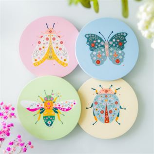 Floral Bug Coaster Set Product Image