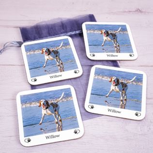 Personalised Pet Photo Upload Set of 4 Coasters Product Image