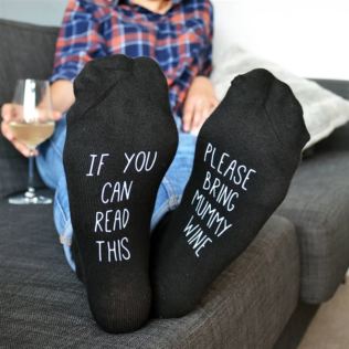 Personalised Hidden Message Socks - Please Bring Wine/Beer Product Image