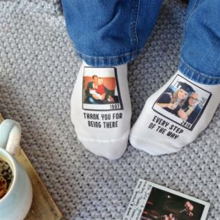 Personalised "With You Every Step of The Way" Photo Socks Product Image