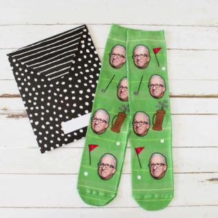 Personalised Golf Photo Socks Product Image
