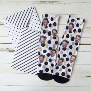 Personalised Beer Photo Socks Product Image