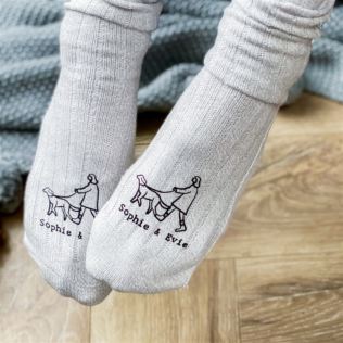 Personalised Dog and Owner Walking Socks Product Image