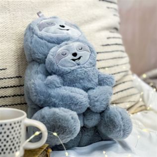 Mummy and Me Cuddle Sloth Hot Water Bottle Product Image