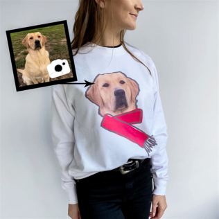 Personalised Dog Photo Upload Sweatshirt Product Image