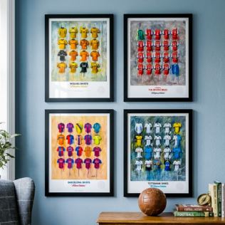 A3 Framed Football Shirt History Prints Product Image