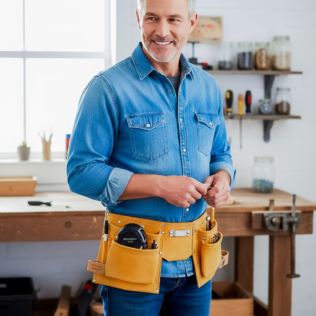 Personalised 11 Pocket Leather Tool Belt Product Image