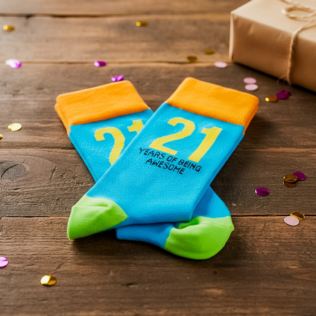 21 Years of Being Awesome Men's Socks Product Image