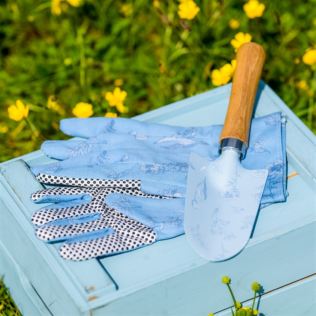 Floral Trowel & Gloves Set Product Image