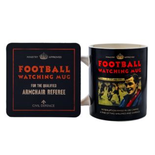 Civil Defence Football Watching Mug and Coaster Set Product Image