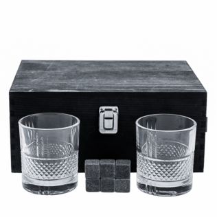 Whisky Glasses & Stones Bottle Gift Box Product Image