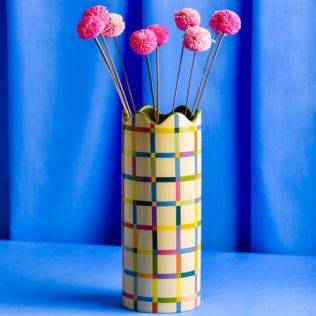 Raspberry Blossom Multi Coloured Vase Product Image