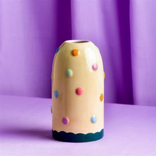 Raspberry Blossom Bobble Multi Coloured Vase Product Image