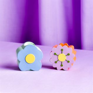 Raspberry Blossom Set of 2 Candle Holders Product Image