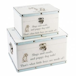 Set of 2 "Little Boys" Storage Boxes Product Image