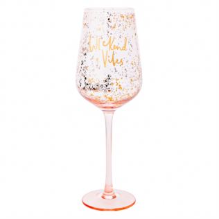 "Weekend Vibes" Wine Glass Product Image