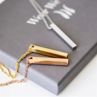 Personalised Engraved Bar Necklace Product Image
