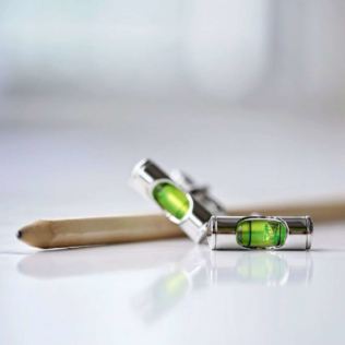 Spirit Level Cufflinks & Personalised Box Product Image