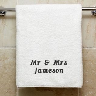 Personalised Embroidered Luxury Bath Towel Product Image