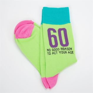 Funny Mens 60th Birthday Socks Product Image