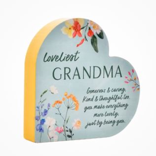 The Cottage Garden Grandma 3D Heart Product Image
