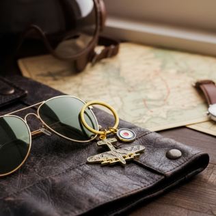 RAF Lancaster Enamel Keyring Product Image