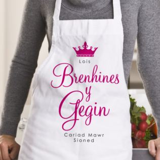 Queen Of The Kitchen / Ffedog Brenhines y Gegin Personalised Apron Product Image
