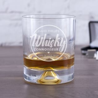 Personalised Whisky Connoisseur Glass Tumbler Product Image