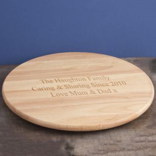 Personalised Wooden Lazy Susan Product Image