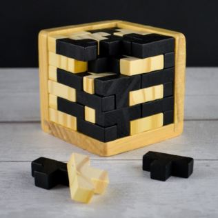 54 Piece Wooden Cube Puzzle Product Image