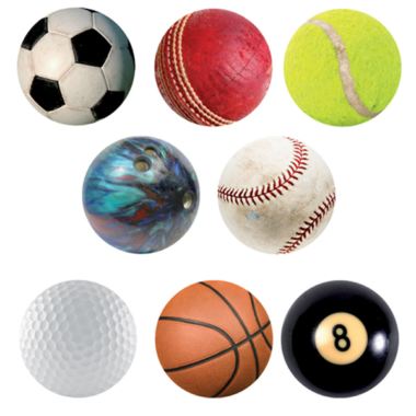 Sports Balls Beer Matt Style Coasters
