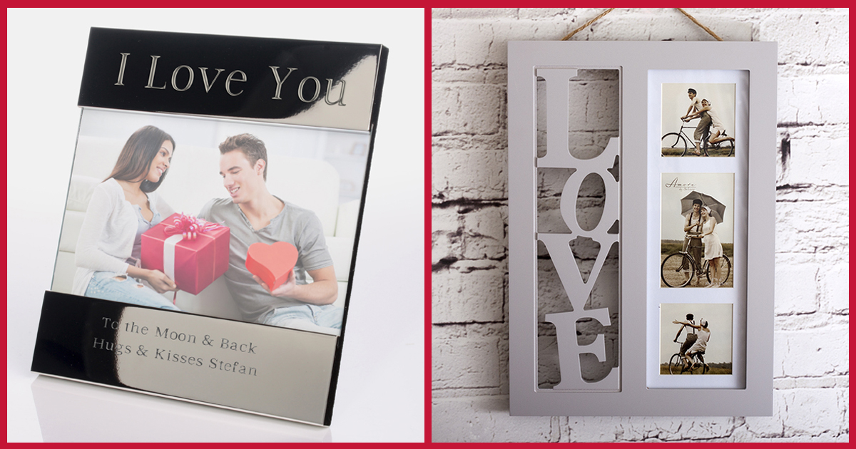I Love You Shiny Silver Photo Frame & 3D Love Letters Photo Frame I Love You Shiny Silver Photo Frame & 3D Love Letters Photo Frame