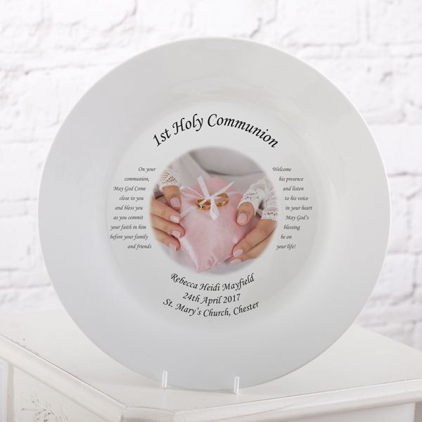 1st Holy Communion Personalised Photo Plate The Gift Experience