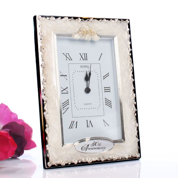 30th Pearl Wedding Anniversary Quartz Clock The Gift Experience