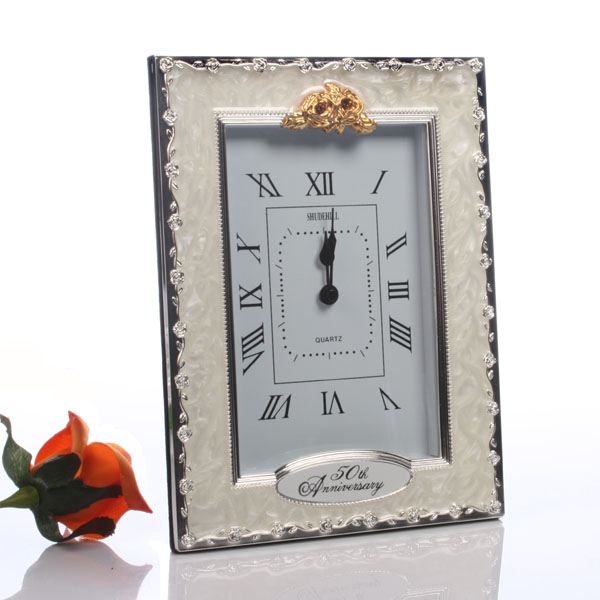 50th Golden Wedding Anniversary Quartz Clock The Gift Experience