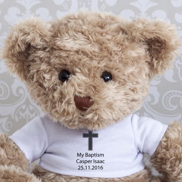 Personalised Baptism Teddy Bear The Gift Experience