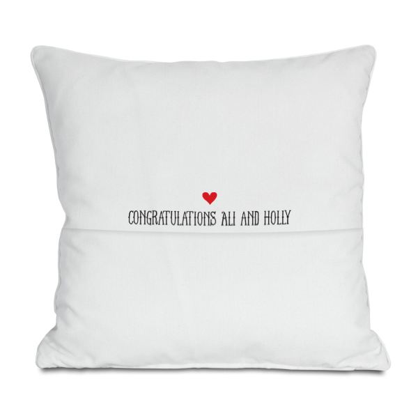 Personalised Best Friends for Life Husband and Wife Cushion The Gift Experience
