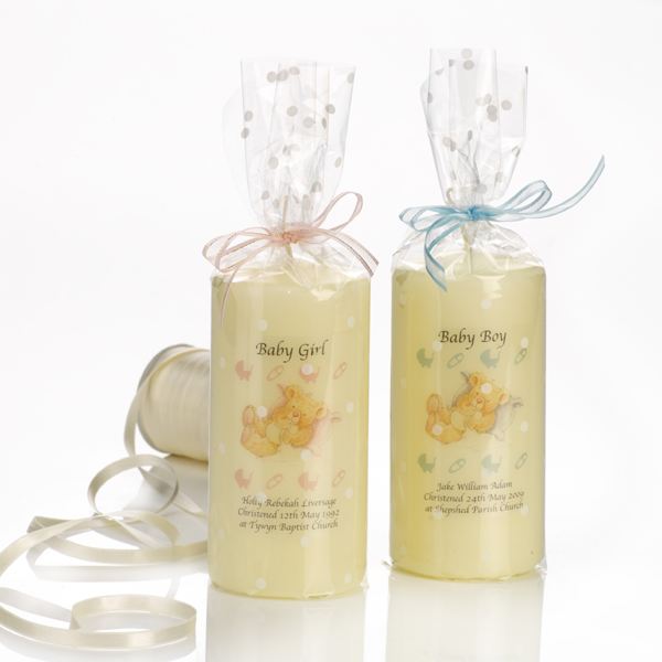 Personalised Christening Candle The Gift Experience