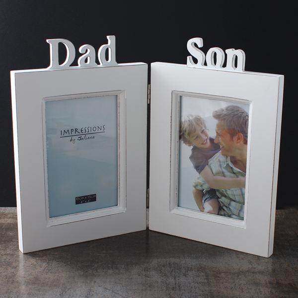 Dad and Son Double Photo Frame The Gift Experience