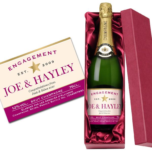Personalised Engagement Champagne The Gift Experience