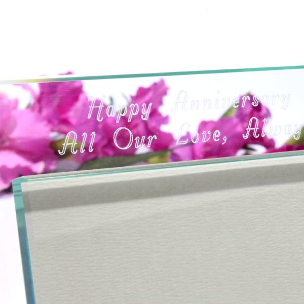 Luxury Personalised Glass Photo Frame The Gift Experience