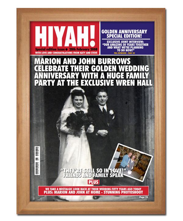 ... Golden Wedding Anniversary Magazine Cover The Gift Experience