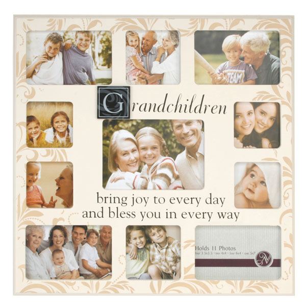 Large Grandchildren Photo Collage Frame The Gift Experience Large Grandchildren Photo Collage Frame