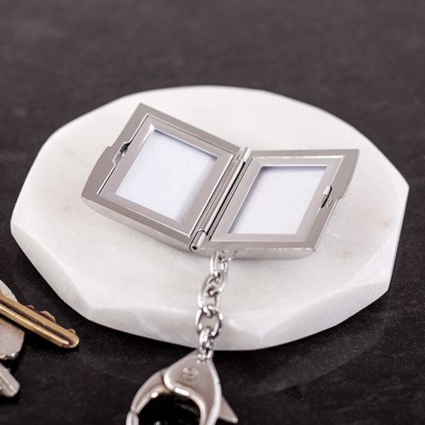 Engraved Photo Locket Keyring The Gift Experience