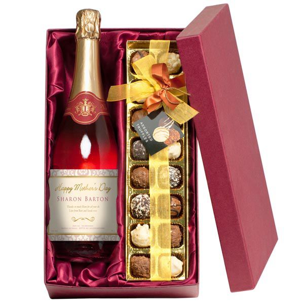 mothers day sparkling rose wine and chocolate truffles mothers day sparkling rose wine and chocolate truffles