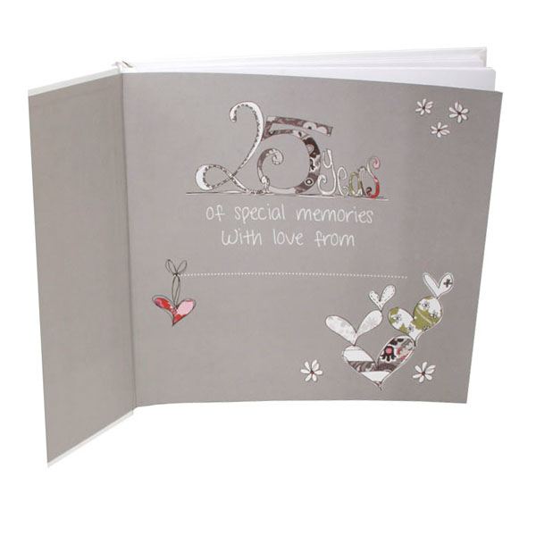 Silver Wedding Anniversary Scrapbook