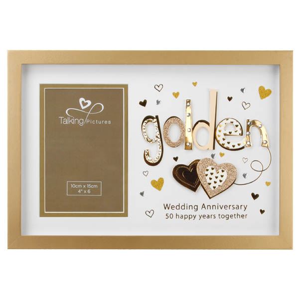 Talking Pictures Golden Anniversary Photo Frame The Gift Experience