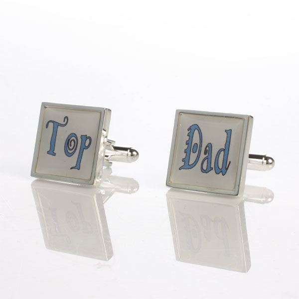Personalised Top Dad Cufflinks The Gift Experience